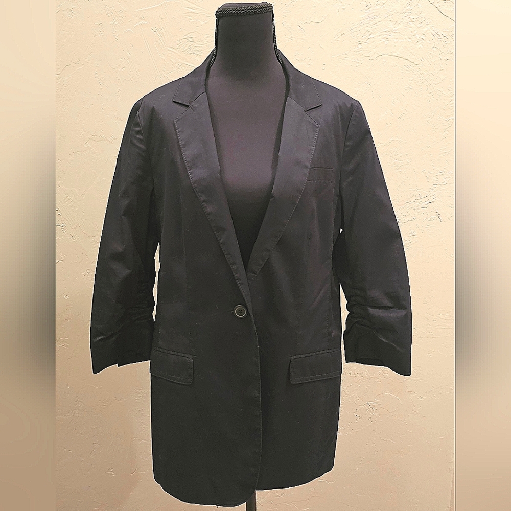 [EXPRESS] NWOT Black Boyfriend Blazer Stretch 3/4 Sleeve《sizd 12》Black